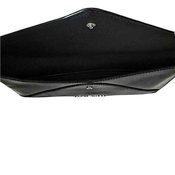 MICHAEL Michael Kors | Jet Set Jewel Studded Envelope Clutch | Black Leather - Picture 3 of 9